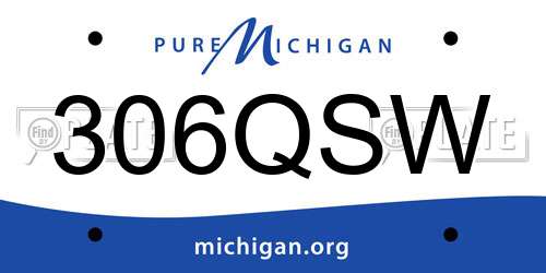306QSW Michigan License Plate