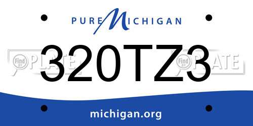 320TZ3 Michigan License Plate
