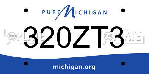 320ZT3 Michigan License Plate