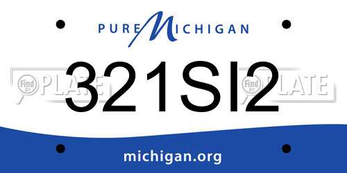 321SI2 Michigan License Plate