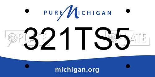321TS5 Michigan License Plate