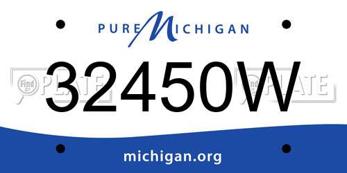 32450W Michigan License Plate