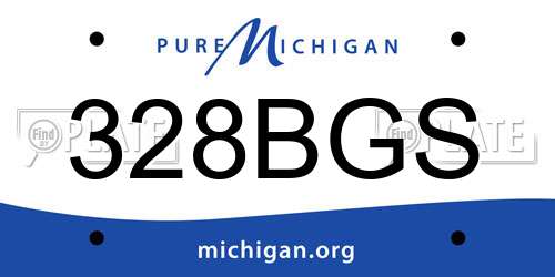 328BGS Michigan License Plate