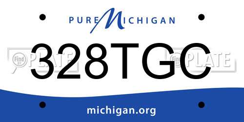 328TGC Michigan License Plate