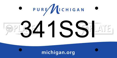 341SSI Michigan License Plate
