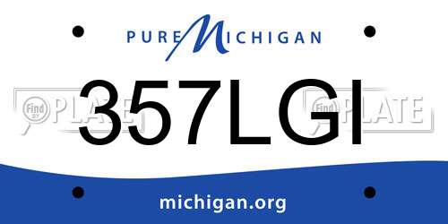 357LGI Michigan License Plate