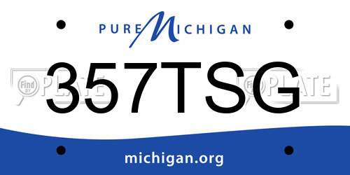 357TSG Michigan License Plate