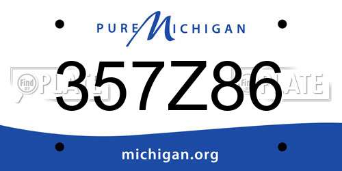 357Z86 Michigan License Plate