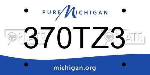 370TZ3 Michigan License Plate