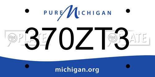 370ZT3 Michigan License Plate