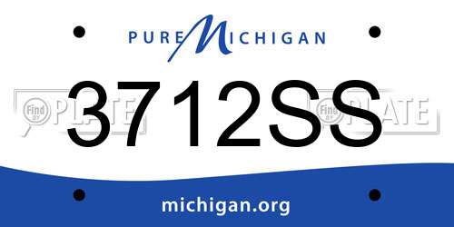 3712SS Michigan License Plate