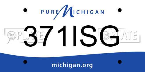 371ISG Michigan License Plate