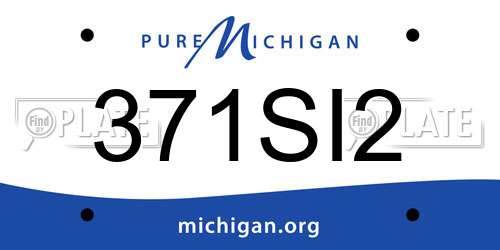 371SI2 Michigan License Plate