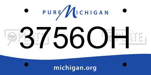 3756OH Michigan License Plate