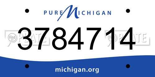 3784714 Michigan License Plate