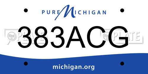 383ACG Michigan License Plate