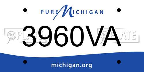 3960VA Michigan License Plate