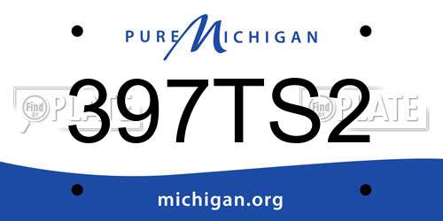 397TS2 Michigan License Plate