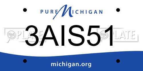 3AIS51 Michigan License Plate