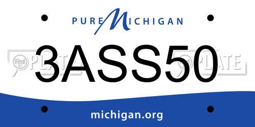 3ASS50 Michigan License Plate
