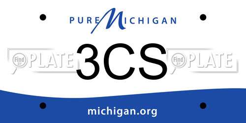 3CS Michigan License Plate