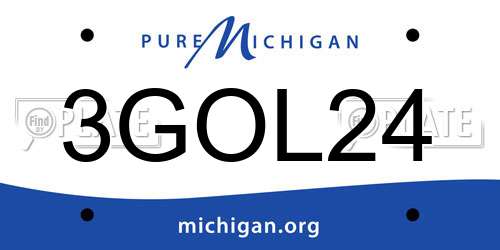 3GOL24 Michigan License Plate