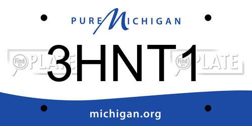 3HNT1 Michigan License Plate