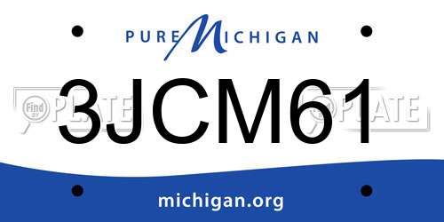 3JCM61 Michigan License Plate