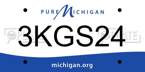 3KGS24 Michigan License Plate