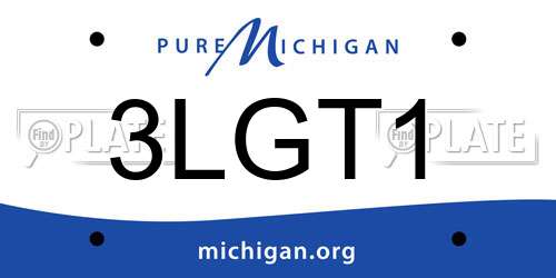 3LGT1 Michigan License Plate