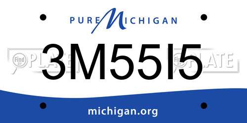 3M55I5 Michigan License Plate