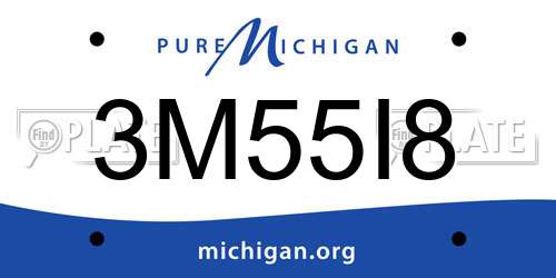 3M55I8 Michigan License Plate