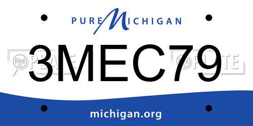 3MEC79 Michigan License Plate