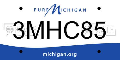 3MHC85 Michigan License Plate