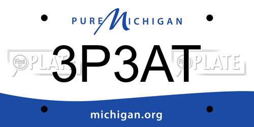 3P3AT Michigan License Plate