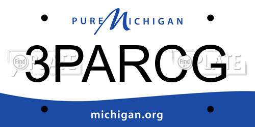 3PARCG Michigan License Plate