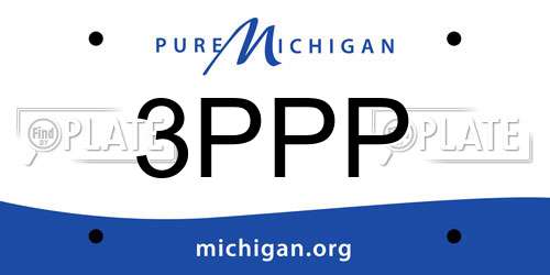 3PPP Michigan License Plate
