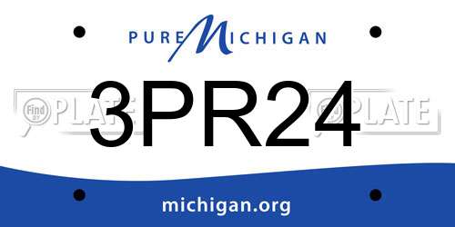 3PR24 Michigan License Plate