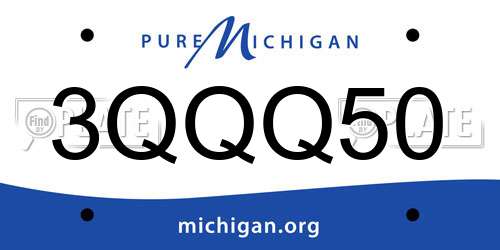 3QQQ50 Michigan License Plate