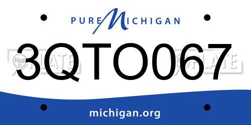3QTO067 Michigan License Plate