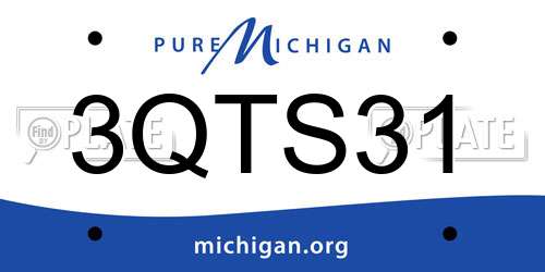 3QTS31 Michigan License Plate