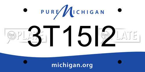 3T15I2 Michigan License Plate