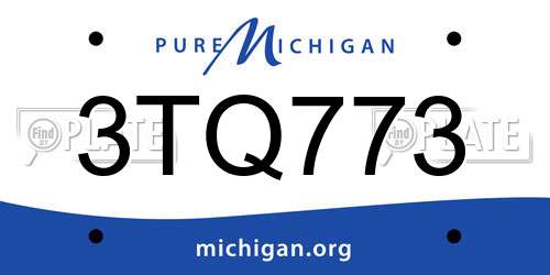 3TQ773 Michigan License Plate