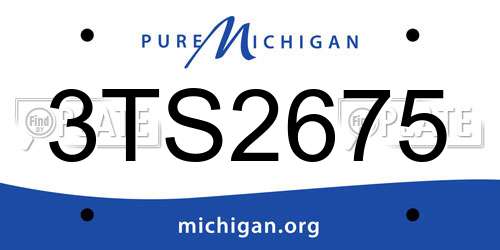 3TS2675 Michigan License Plate