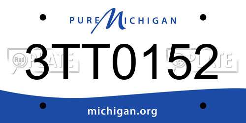 3TT0152 Michigan License Plate