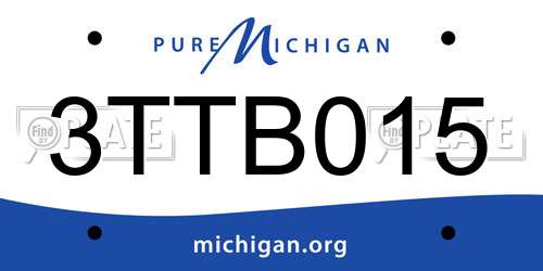 3TTB015 Michigan License Plate