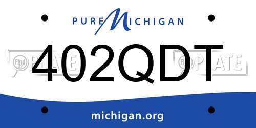 402QDT Michigan License Plate