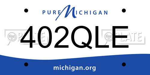 402QLE Michigan License Plate