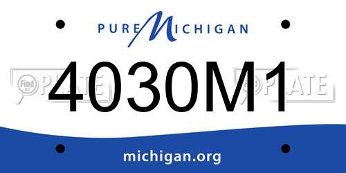 4030M1 Michigan License Plate