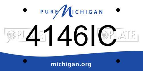 4146IC Michigan License Plate